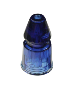 Star Post Faceted Blue