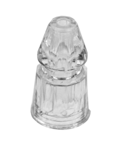 Star Post Faceted Transparent