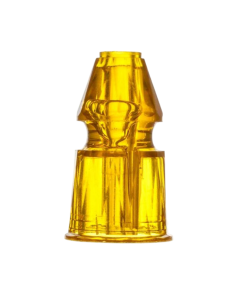 Star Post Faceted Yellow