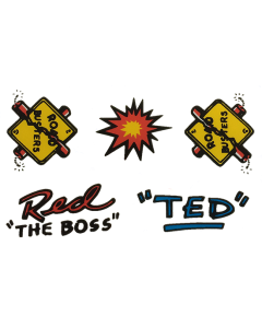 Road Show Hat Decal Set