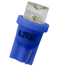 #555 Clear Concave Top LED Blue 