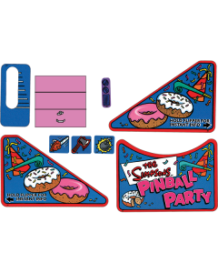 The Simpsons Pinball Party Apron Decal Set