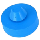 Rubber Bumper Pad Round Blue 23-6686