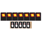 The Flintstones Bowling/Star Target Decals Laminated